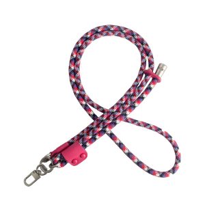 Trageband/ Handykette/ Strap für Smartphone Rombo Rosa/Weiss 8mm